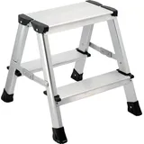 TRIZERATOP Trittleiter 2-stufige Aluminium-Trittleiter, 42 cm, klappbar bunt