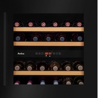 AMICA Weinkühlschrank »WCB2K60B36.1 / WK 341 212 S«, für 37 Standardflaschen á 075l, schwarz