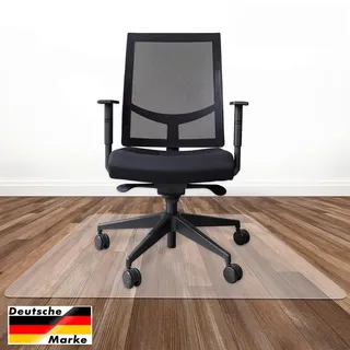 officemarshal Bodenschutzmatte für Hartböden Polycarbonat 75 x 120 cm Transparent