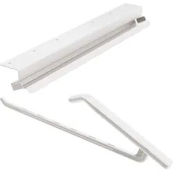 PEKA Hosenhalter-Set Pecasa Stahlblech mit Feinstruktur - 850mm weiß