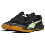 Puma Solarflash III Indoor Court Shoe, Black-Fizzy Apple, 41