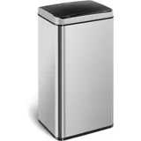 FROMM & STARCK Mülleimer mit Sensor automatischer Abfalleimer Edelstahl 2 Müllbeutel 70 l