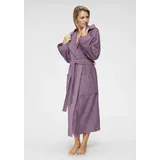 MY HOME Damenbademantel »Livia, ideal für Sauna & Spa, Hotelbademantel« Gr. L Länge: 125 cm, Mauve, , 53617257-L