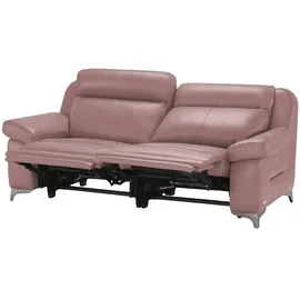 Wohnwert Sofa 3-sitzig mit elektrischer Relaxfunktion Arianna ¦ rosa/pink