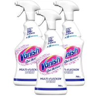 Vanish Oxi Action Fleckentferner Multi-Flecken-Vorwaschspray Weiß 3 x 750ml