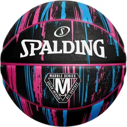 Spalding Marmor-Basketball SCHWARZ 7
