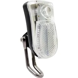 Helle Weiße LED Fahrradlampe mit Batterie farblos|SCHWARZ NO SIZE