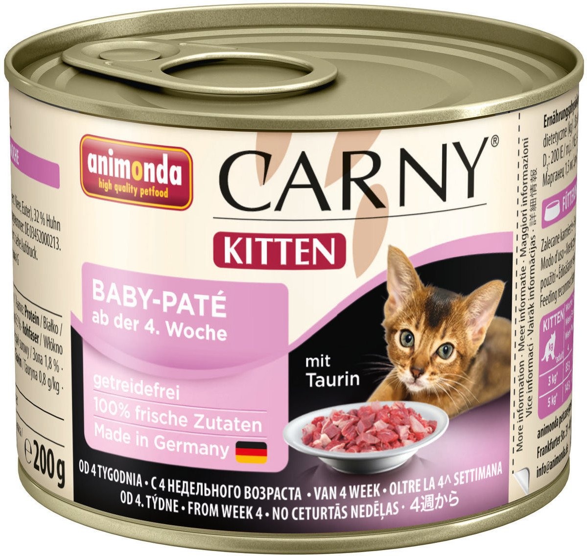 Animonda Cat Carny Kitten Baby Pate 6x200g (Rabatt für Stammkunden 3%)