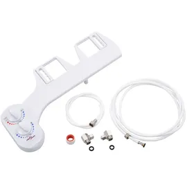vidaXL Bidet-Aufsatz für Toilettensitz Heißes Kaltes Wasser Einzeldüse
