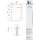 Glaszentrum Hagen Glasvordach Typ/S3 250 cm transparent