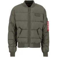 Alpha Industries MA-1 Puffer Bomber dark oliv, Größe XL