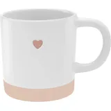 GRUSS & CO Tasse mit graviertem Herz 0,4 l Mehrfarbig
