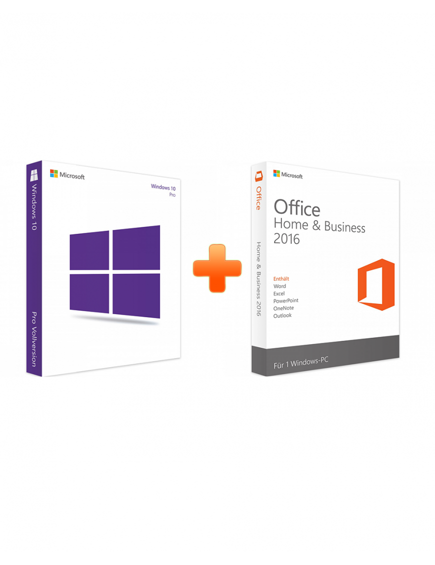 Microsoft Windows 10 Professional + Office 2016 Home and Business (Bundle)