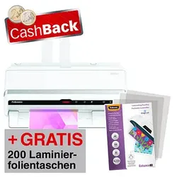 AKTION: Fellowes Venus A3 Laminiergerät bis DIN A3 + GRATIS 200 Laminierfolien, DIN A4, 80 micron, glänzend mit CashBack