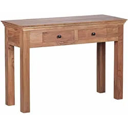 KADIMA DESIGN Multifunktionale Konsole im Landhausstil, Akazienholz, 110x40 cm - Platzsparend