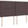 vidaXL Boxspringbett 180 x 200 cm Dunkelbraun