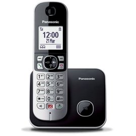 Panasonic Telefon DECT-Telefon Anrufer-Identifikation Schwarz