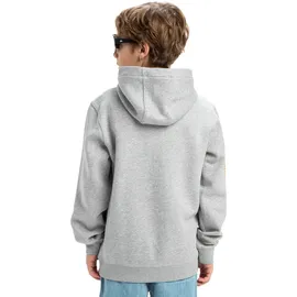 QUIKSILVER Omni Logo Kapuzenpullover - Light Grey Heather - 10 Jahre