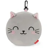Legami Kuscheltier Reisekissen mit Schlafmaske Katze Legami Travel Buddy grau/rosa