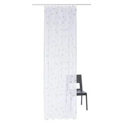 Gardine MY HOME "Stern" Gr. 5, grau, B:140cm H:265cm, Polyester, Polyester, Gardinen, Voile, Polyester