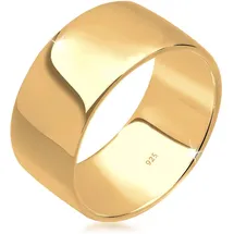 Elli Ring Damen Stacking Basic Geo in 925 Sterling Silber Vergoldet