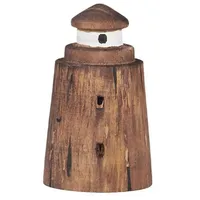 ib laursen Holz Leuchtturm Deko Nautico, Höhe 6.3, Ø 3.5 cm