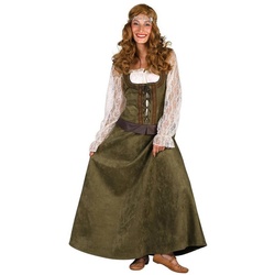 thetru Kostüm Maid Marian Kostüm grün, Mittelalterliches Kleid für holde Jungfrauen und legendäre Damen grün L