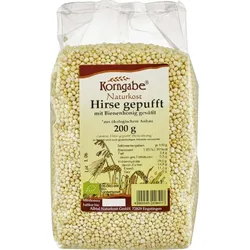 Korngabe Hirse gepuff mit Honig bio