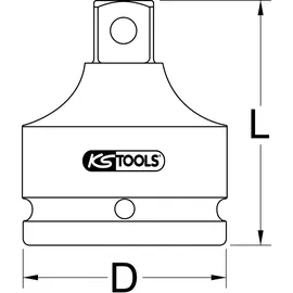 KS Tools Steckschlüssel-Vergrößerungsadapter 1/2"F x 3/4"M (515.1144)