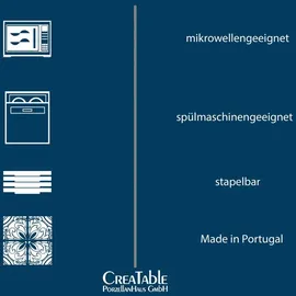 CreaTable Soft Touch Tafelservice 18-tlg. schwarz