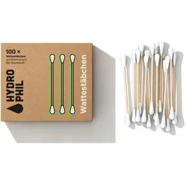Hydrophil Wattestäbchen aus Bambus 100 St.