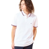 Tommy Hilfiger Poloshirt Kurzarm Core Tommy Tipped Slim Fit, Weiß (White), L