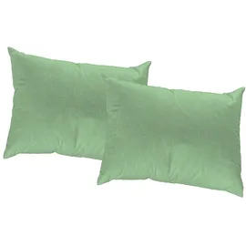 Wirth Dekokissen Lahnstein, Kissenhülle ohne Füllung, 2 Stück grün 40 cm x 40 cm