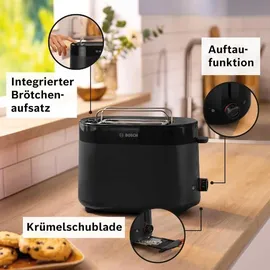 Bosch Kompakt-Toaster Schwarz