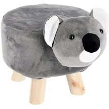 Cepewa Kinderhocker Tier Tierhocker Koala Sitzhocker Fußhocker Kinder Baby Holz Tier 50x28x30cm