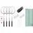 vidaXL Badminton-Set mit 4 Schlägern und Netz 620x151 cm