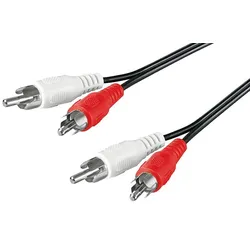 Stereo-Audiokabel 2x Cinchstecker  2x Cinchstecker - Länge: 10,00 m
