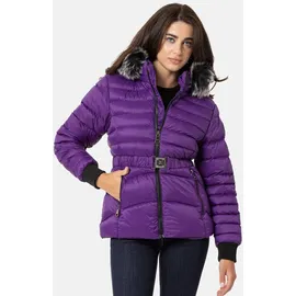 Cipo & Baxx "Jacken", Damen, Gr. L lila, 100% Polyester, unifarben, regular fit normal, Jacken Winterjacke, mit Kapuze, WM132