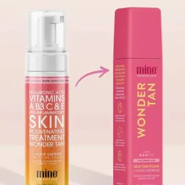 MineTan Self Tan 1 Hour Express Self Tan Foam Wonder Tan 200 ml