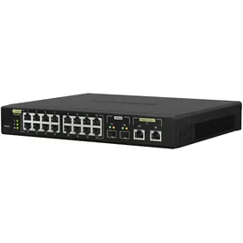 QNAP QSW-M2100 Desktop 2.5G Managed Switch, 16x RJ-45, 2x RJ-45/SFP+, PoE+/PoE++ (QSW-M2116P-2T2S)