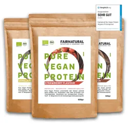 24h Testaktion mit -30% Rabatt: Veganes Bio Proteinpulver 3er Bundle (Sorten frei wählbar) - Neutral