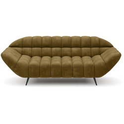 Sofa Gappa Stoff Gold 2-Sitzer