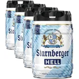 Starnberger Hell Frischefass Pfandfrei, 5L (Packung mit 4)
