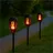 Lichtland24 Gartenfackel schwarz 40 cm 3er Set