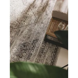 benuta nest In- & Outdoor-Teppich Artis Anthrazit 120x180 cm - Teppich, Grau, Textil, Kunststoff, Abstrakt, Rechteckig, 120x1 Gots, wasserabweisend, Teppiche Böden, Teppiche, Outdoorteppiche