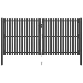 vidaXL Gartentor Stahl 400 x 225 cm Anthrazit