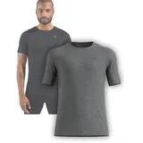 Odlo Merino 200 Kurzarm-baselayer Grau M