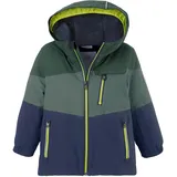 KILLTEC Unisex Fisw 3 Mns Jckt Skijacke Funktionsjacke mit Kapuze und Schneefang, dunkel waldgrün, 98-104 EU