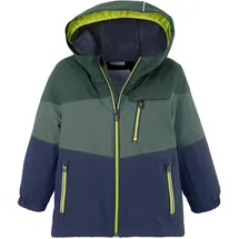 KILLTEC Unisex Fisw 3 Mns Jckt Skijacke Funktionsjacke mit Kapuze und Schneefang, dunkel waldgrün, 98-104 EU