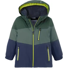 KILLTEC Unisex Fisw 3 Mns Jckt Skijacke Funktionsjacke mit Kapuze und Schneefang, dunkel waldgrün, 98-104 EU